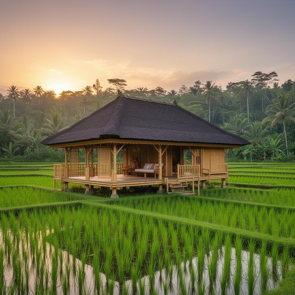 The Rice Terrace Suite - eco-luxury accommodation at Sawah Sanctuary